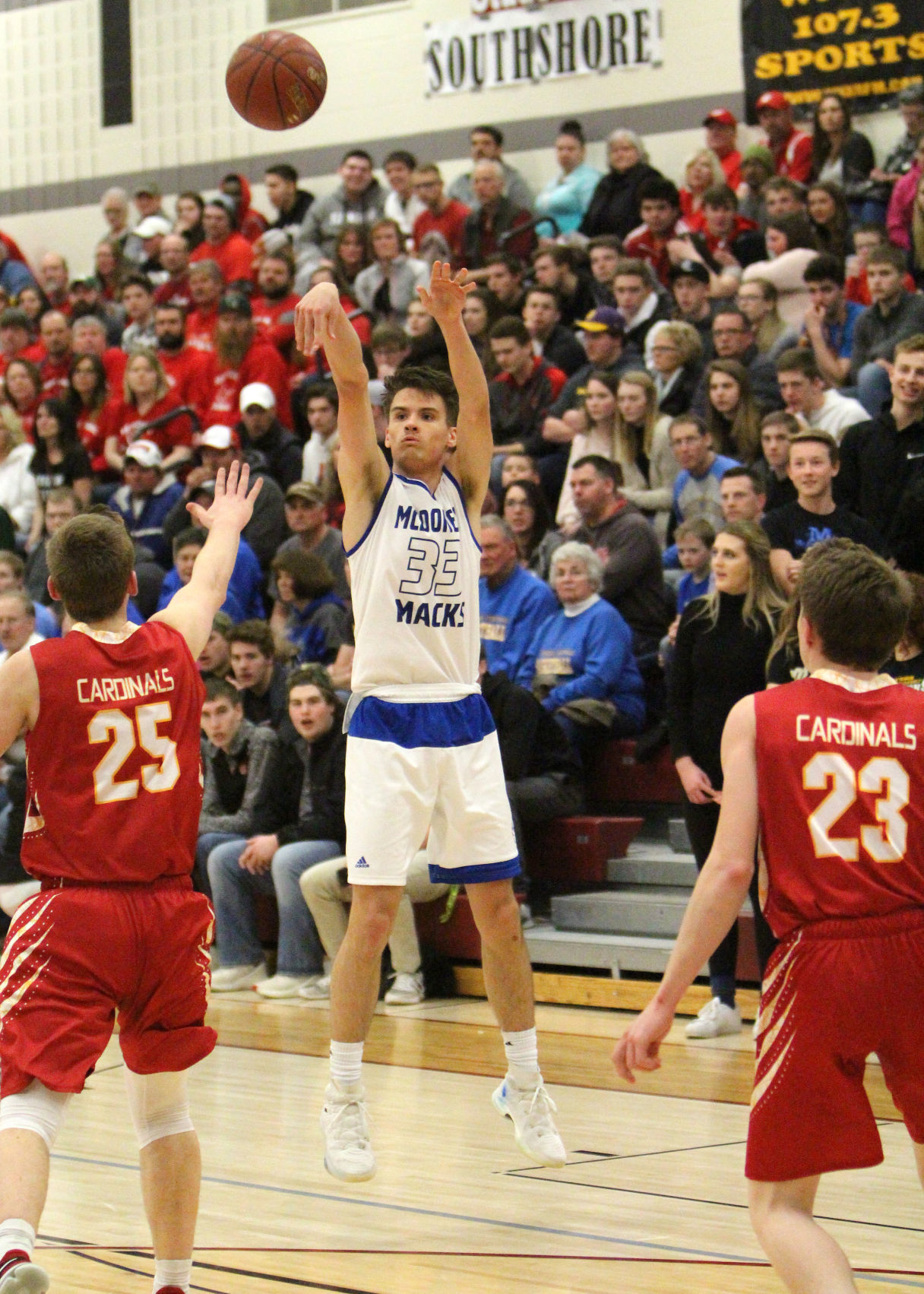 McDonell boys basketball vs South Shore at Spooner 3-10-18
